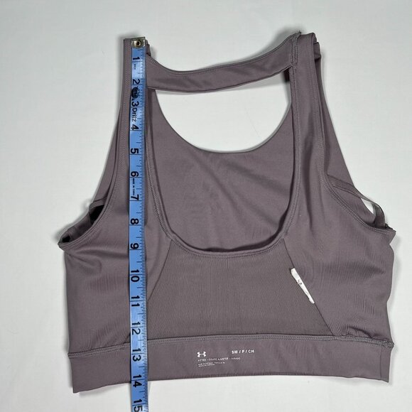 Under Armour Sports Bra Size Small Light Purple Strappy Sides Mesh Back - Picture 9 of 10